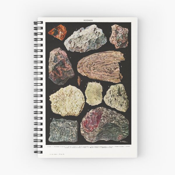 Item preview, J. Vesque - Roches - Vintage french geology illustration 1921 designed and sold by Gardenlibrary.