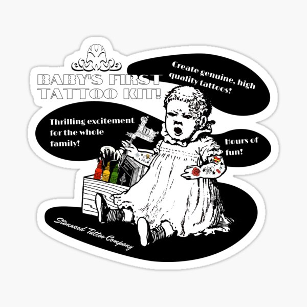 Baby's First Tattoo Kit! Sticker