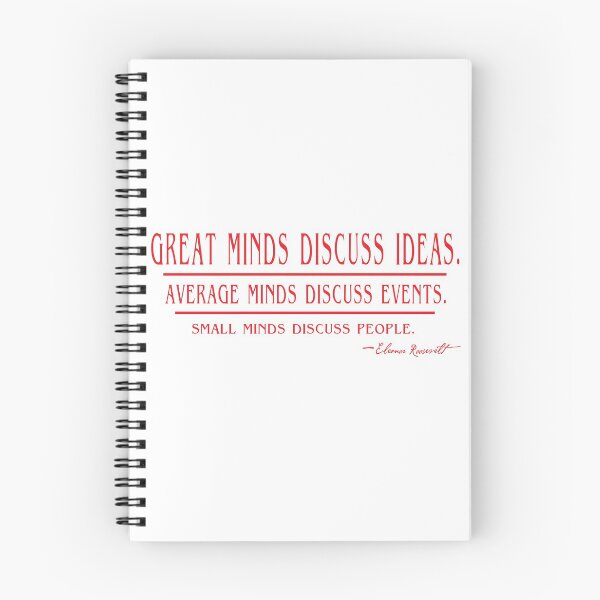 Item preview, Great Minds Discuss Ideas Quote By Eleanor Roosevelt designed and sold by Mary Riley.