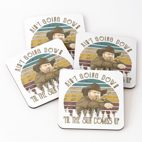 Item preview, Ain't Going Down Til The Sun Comes Up Retro Garth Tee Brook T-Shirt designed and sold by Trendy Shirts.