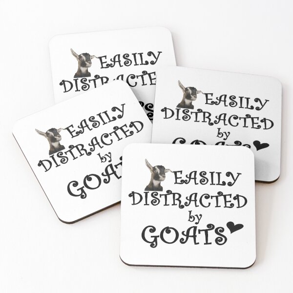 Item preview, Easily Distracted by Goats designed and sold by thepizzaboy.