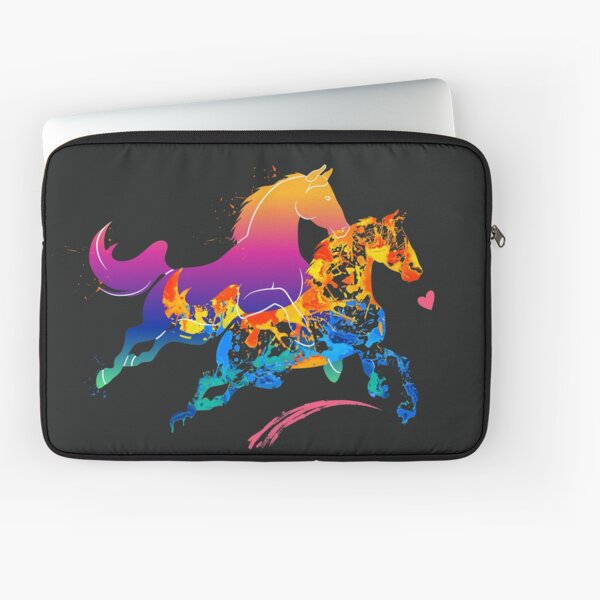 Aperçu de l'œuvre Beaux chevaux colorés - Le cadeau des amoureux des chevaux créée et vendue par MyLifeStyleShop.