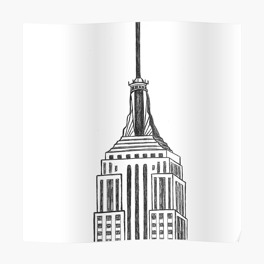 Empire State Building Greeting Card By Pineapplestreet Redbubble