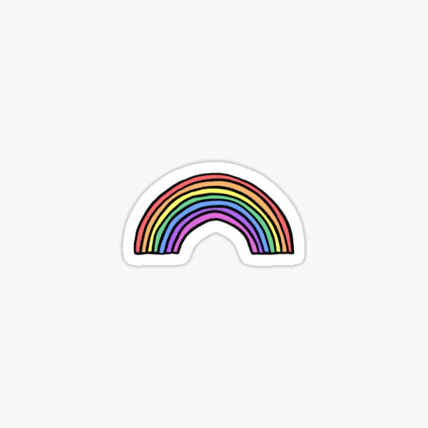 Rainbow Sticker for Sale by icaretees