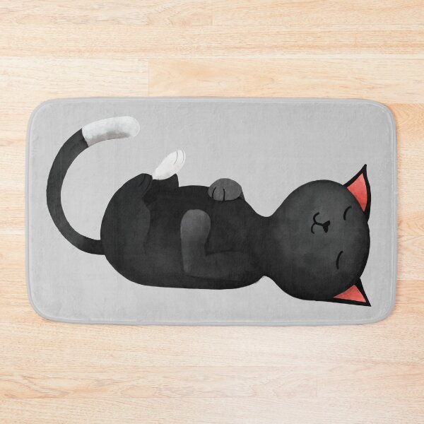 Item preview, Sleepy black cat designed and sold by georgatos.