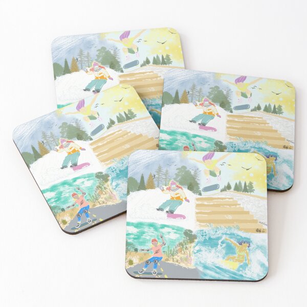 Item preview, Girls doing board extreme sports designed and sold by FlorHulluu.