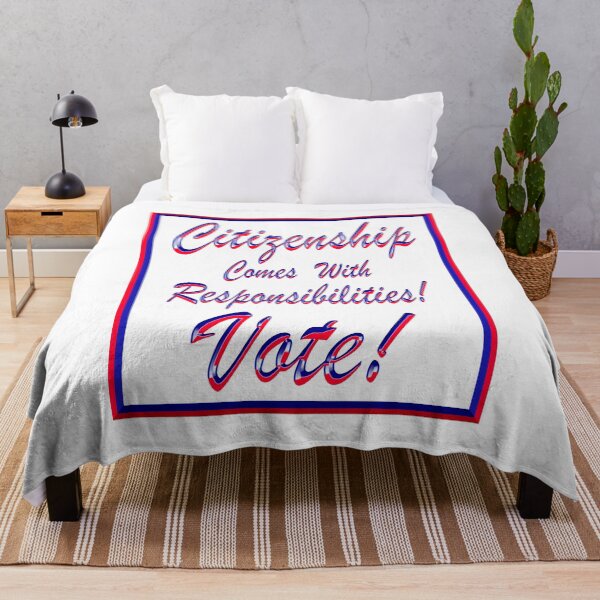 Item preview, Fun “CITIZENSHIP COMES WITH RESPONSIBILITIES VOTE!” Apparel & Accessories designed and sold by Joanenices.