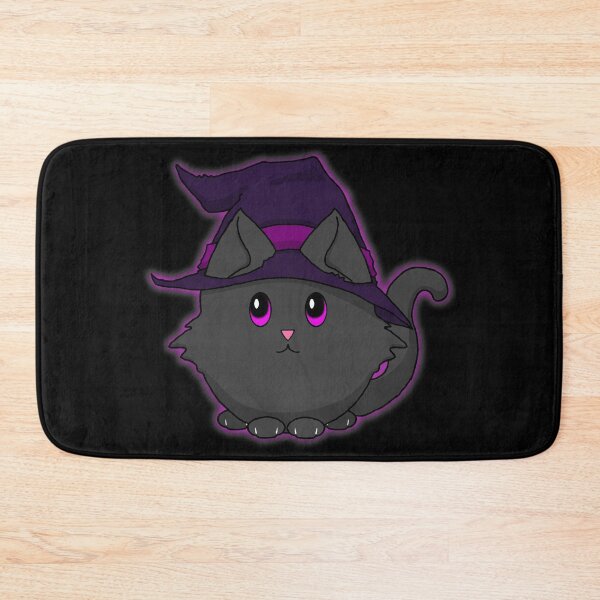 Item preview, Cute n Fluffy - Purple Kitty Witch designed and sold by Katrina Montgomery.