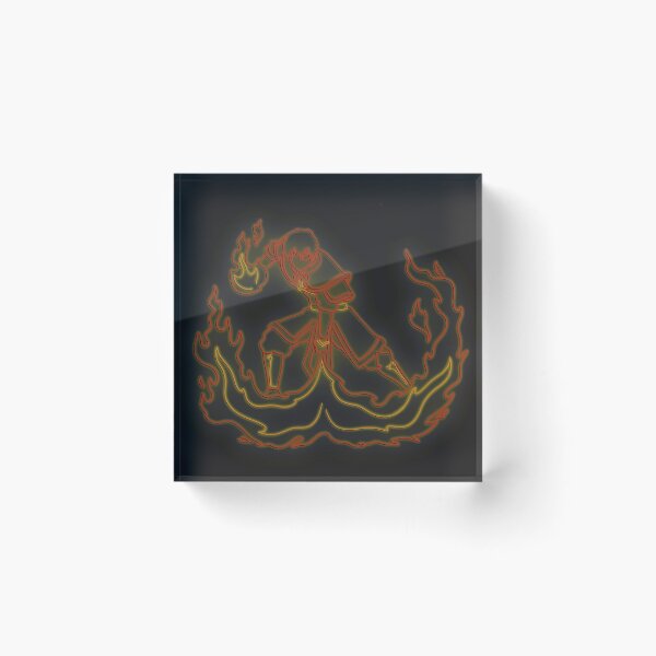 Item preview, Zuko Firebending Neon Illustration designed and sold by sararegs.
