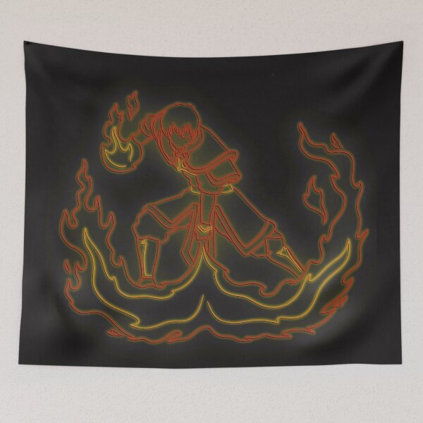 Item preview, Zuko Firebending Neon Illustration designed and sold by sararegs.