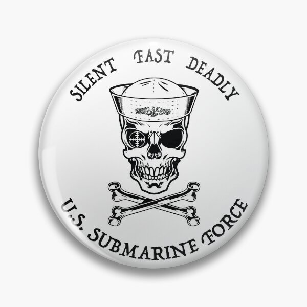 Item preview, Sailor Skull Crossbones Submarine Force Blk designed and sold by MadMando.