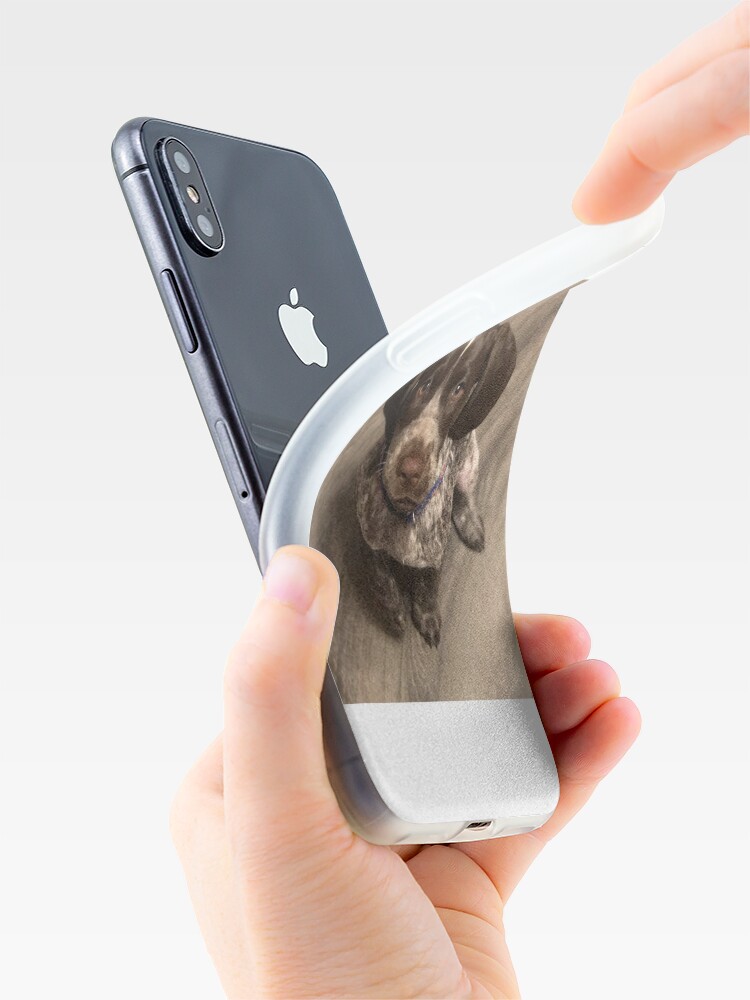 Alternate view of Sweet Little Pointer Puppy iPhone Case
