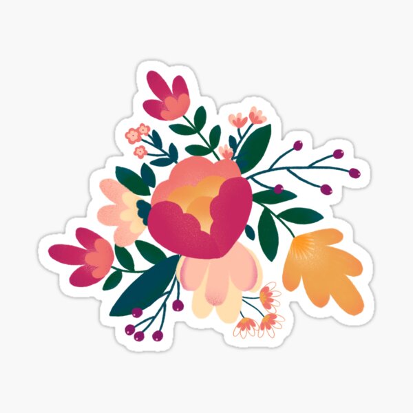 Berries and Flowers of Joy Sticker