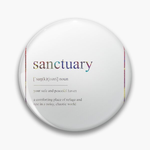 Item preview, SANCTUARY 479 Watercolor Map Yoga Quote Definition designed and sold by vividpixelusa.
