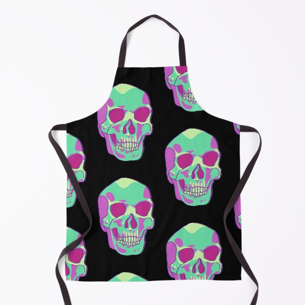 Item preview, Green and Purple Psychedelic Skull designed and sold by DippyHippie.