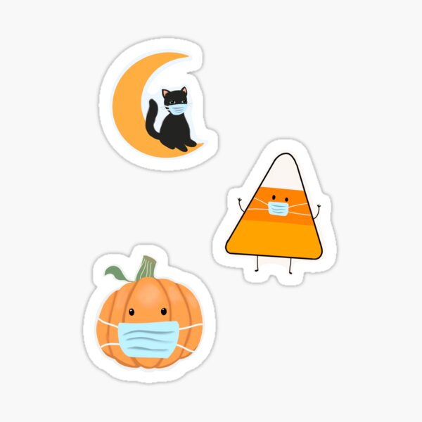 Halloween Mask Sticker Set Sticker