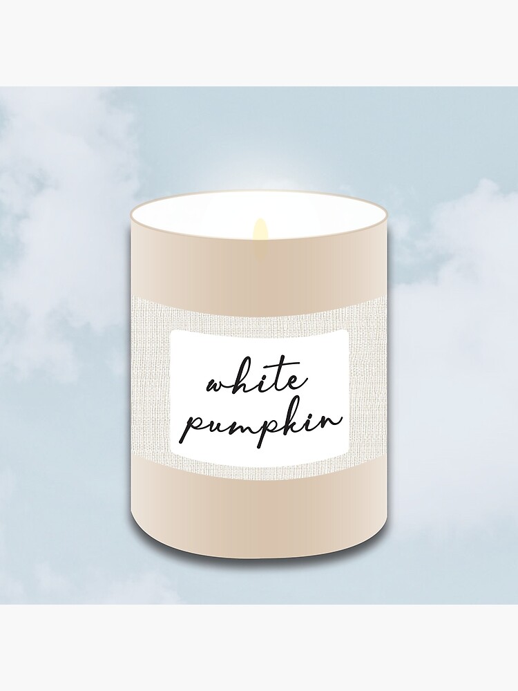 "White Pumpkin Candle" Poster for Sale by baileemaston Redbubble