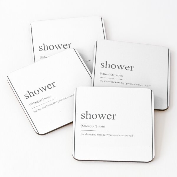 Item preview, Shower 489 Watercolor Map Yoga Quote Definition De designed and sold by vividpixelusa.