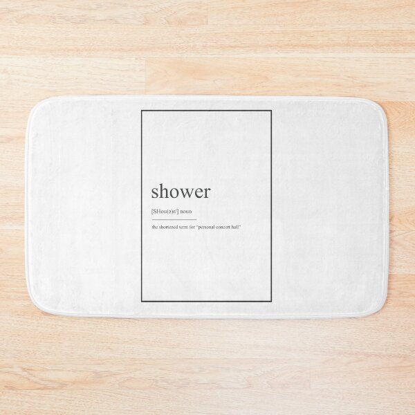 Item preview, Shower 489 Watercolor Map Yoga Quote Definition De designed and sold by vividpixelusa.