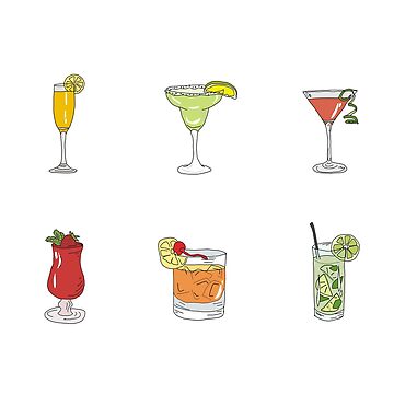 Cocktail Mixed Drinks Poster for Sale by Katie Johnson