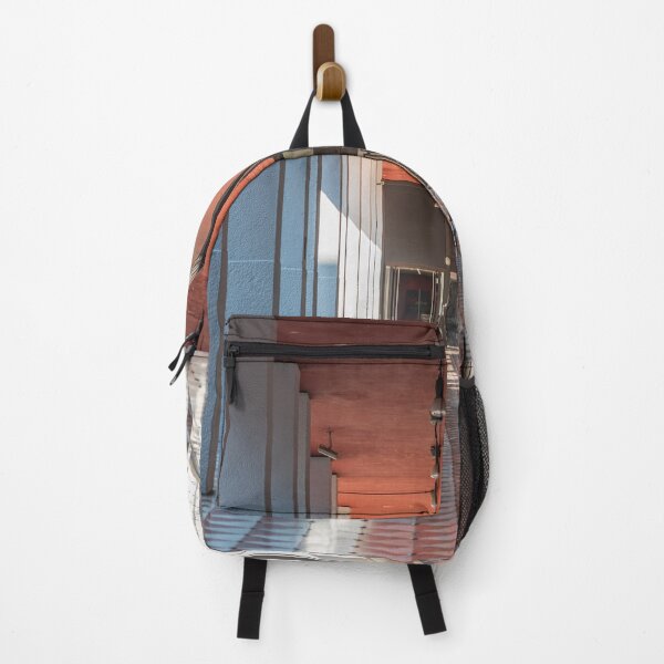 Item preview, A woman from behind pushes a stroller under the arcades of the city designed and sold by brambillasimone.