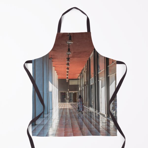 Item preview, A woman from behind pushes a stroller under the arcades of the city designed and sold by brambillasimone.