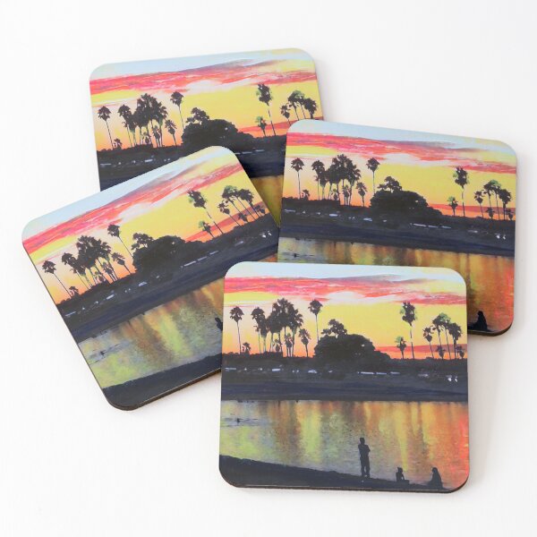 Item preview, Tropical Sunset on The Lagoon - San Diego California designed and sold by RDRiccoboni.