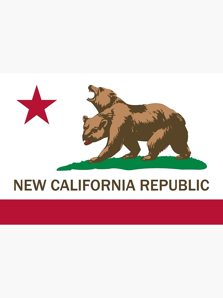Impression Rigide Ncr New California Republic Fallout New Vegas Flag Par Sandvvich Redbubble
