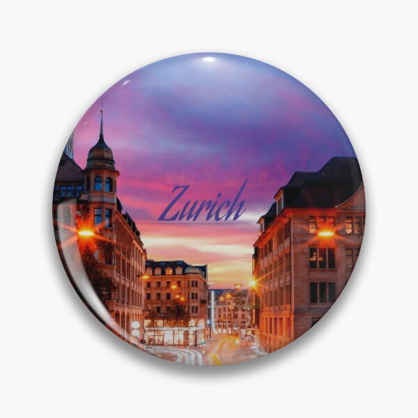 Item preview, Zurich Switzerland Sunset Cityscape designed and sold by mwagie.