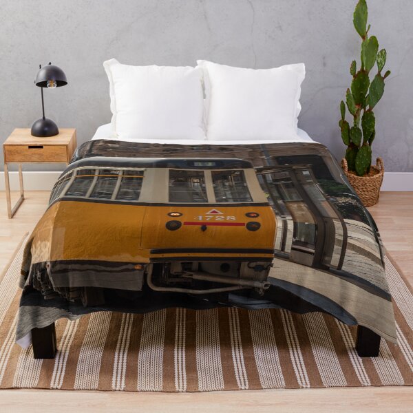 Item preview, A yellow tram passes through the streets of the city of Milan designed and sold by brambillasimone.