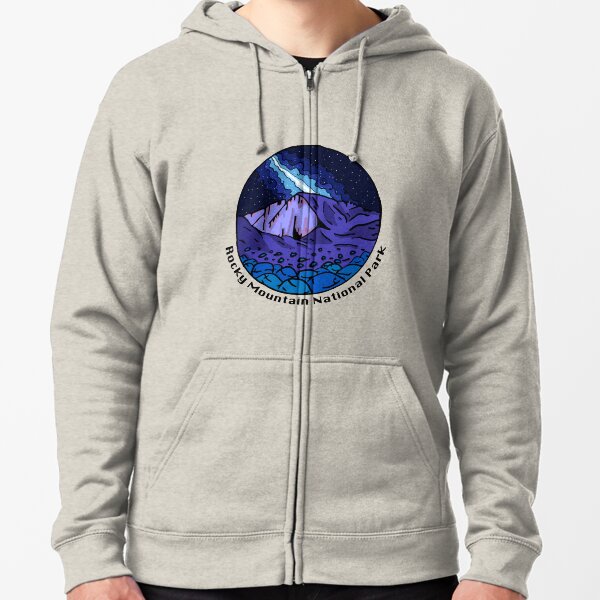 Rocky Mountain National Park Zipped Hoodie