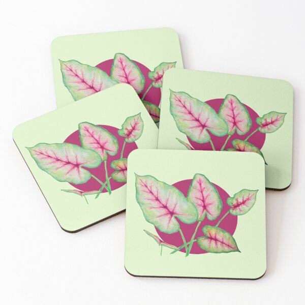 Item preview, Elephant Ear Plant Pink Dot designed and sold by FoxStration.
