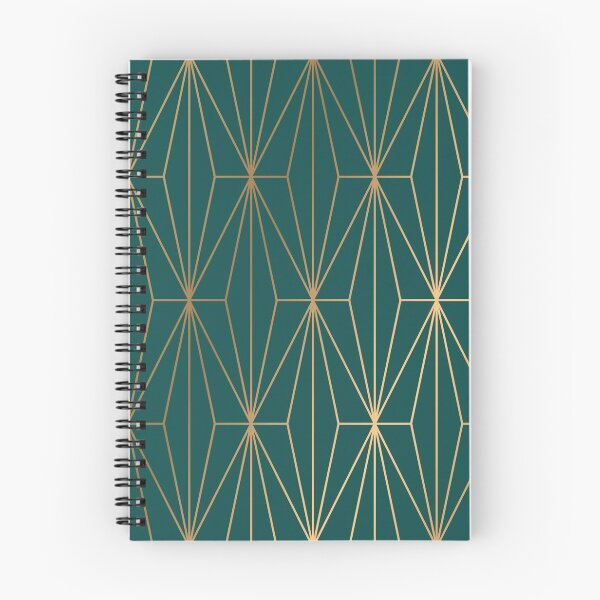 Item preview, Emerald Green Gold Geometric Pattern designed and sold by Vic Torys ☆.