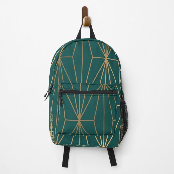 Item preview, Emerald Green Gold Geometric Pattern designed and sold by Vic Torys ☆.