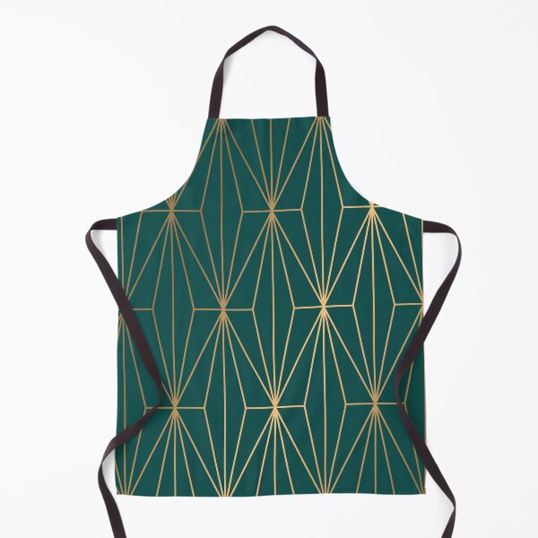 Item preview, Emerald Green Gold Geometric Pattern designed and sold by Vic Torys ☆.