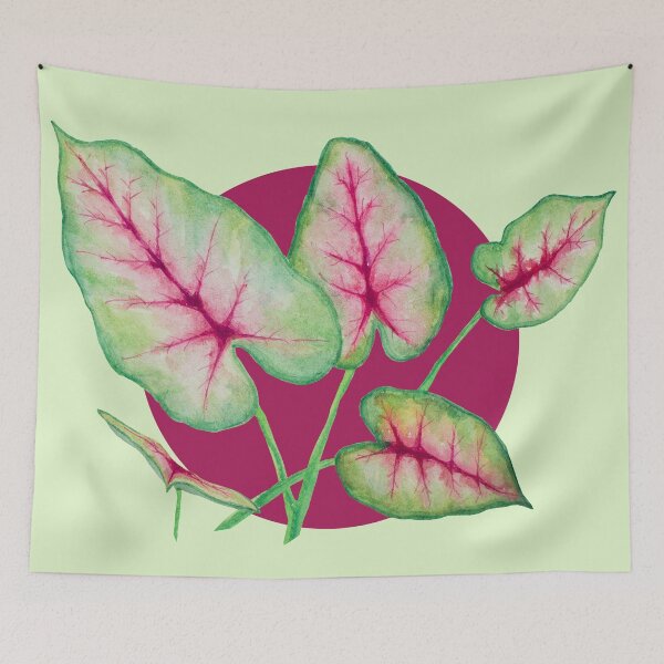Item preview, Elephant Ear Plant Pink Dot designed and sold by FoxStration.