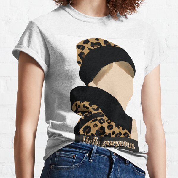Bonjour, magnifique! - Funny Girl T-shirt classique