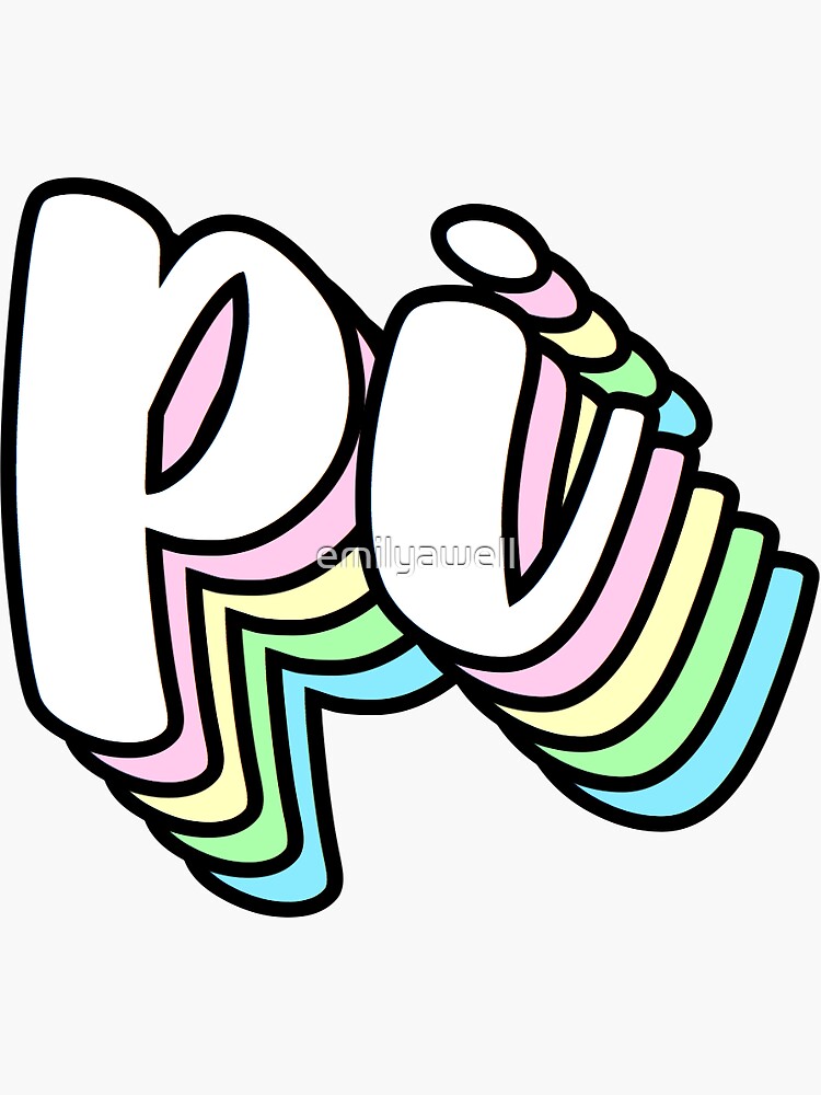 Pi Rainbow Stack Sticker For Sale By Emilyawell Redbubble 4277