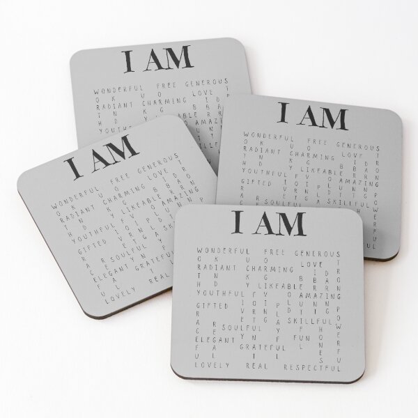 Item preview, I Am Affirmations: Grey Selection designed and sold by Intuitive Engines Apparel Co..