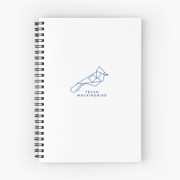 Item preview, Geometric Texan Mockingbird Minimalistic in Blue designed and sold by Shujii.