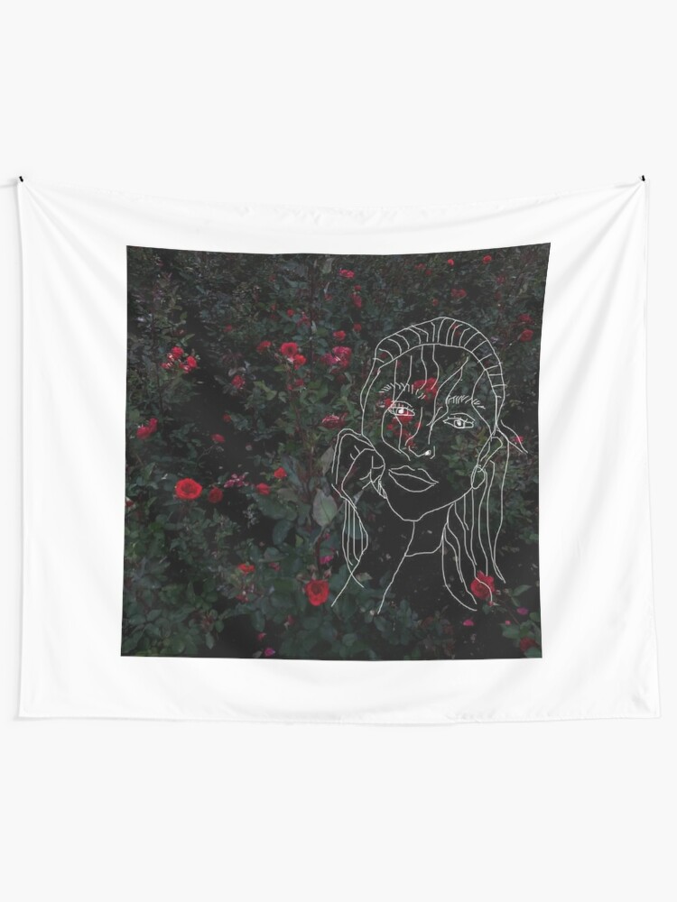 Girl In Red I Wanna Be Your Girlfriend Tapestry By Charlottetsui Redbubble