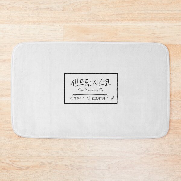 Item preview, San Francisco "샌프란시스코" coordinate design with Korean typography designed and sold by Junsu Lim.