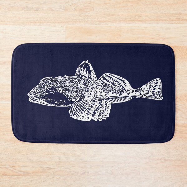 Item preview, White Longhorn Sculpin Print  designed and sold by designsasstultd.