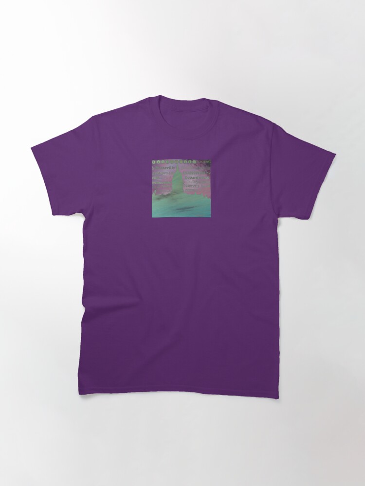 Alternate view of Evansville IN-Downtown Skyline-Old Courthouse Classic T-Shirt