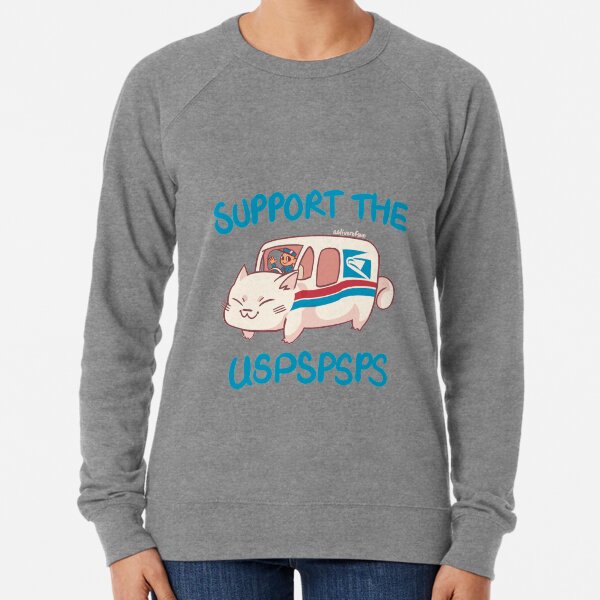 support the USPSpspspsps (with words) (proceeds go to the postal employees relief fund) Lightweight Sweatshirt