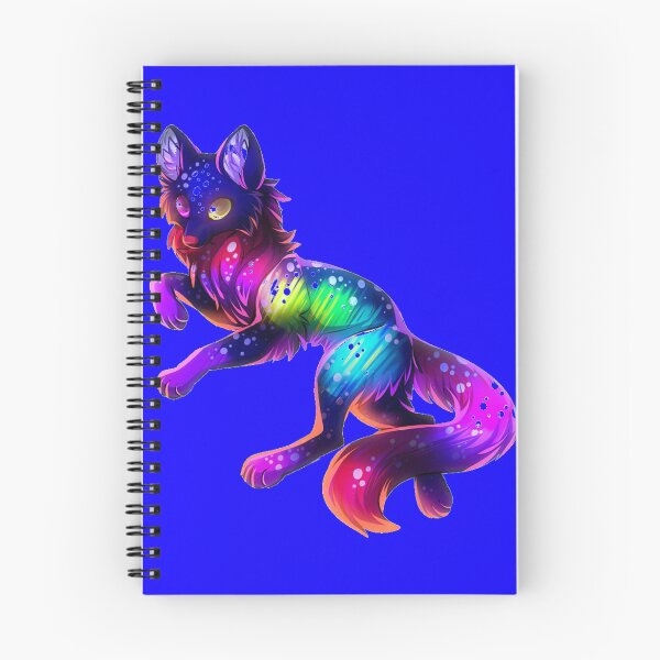 Item preview, Cute Rainbow Neon Wolf (Blue) designed and sold by Kadeda.