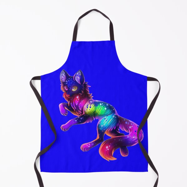 Item preview, Cute Rainbow Neon Wolf (Blue) designed and sold by Kadeda.