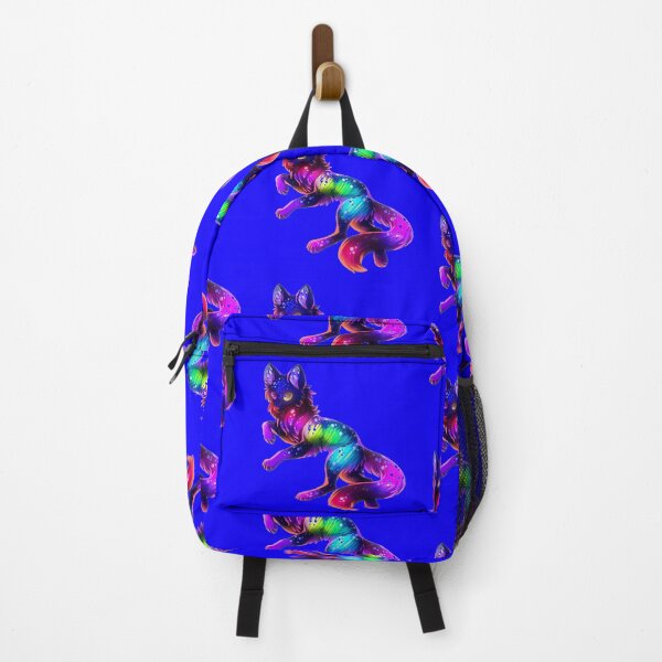 Item preview, Cute Rainbow Neon Wolf (Blue) designed and sold by Kadeda.