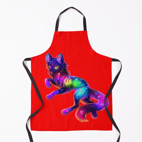 Item preview, Cute Rainbow Neon Wolf (Red) designed and sold by Kadeda.
