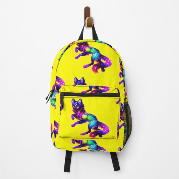 Item preview, Cute Rainbow Neon Wolf (Yellow) designed and sold by Kadeda.